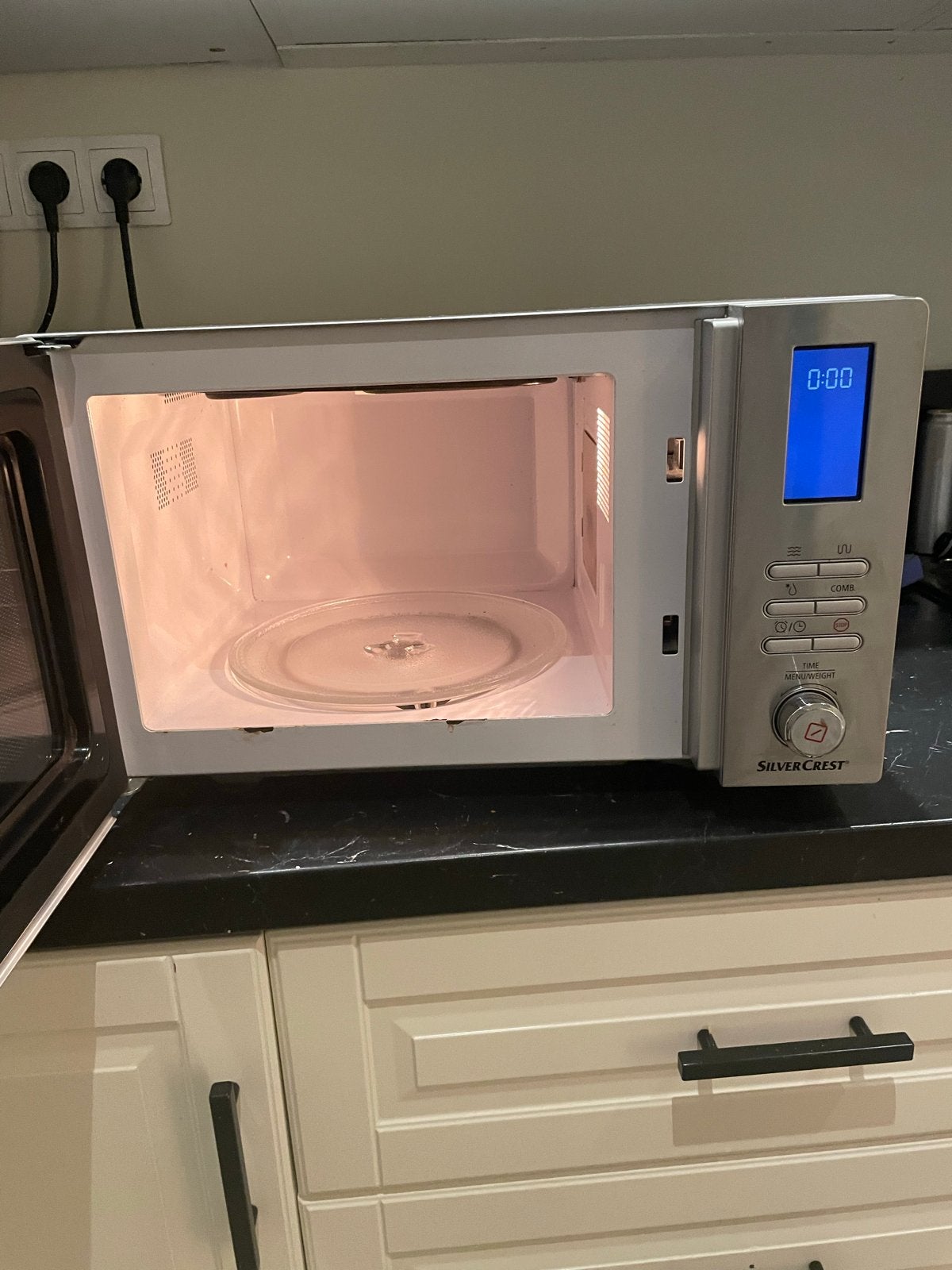 SilverCrest Magnetron SMW800E1 - Zo goed als nieuw, Witgoed en Apparatuur, Ophalen, Draaiplateau, Magnetron, Zo goed als nieuw