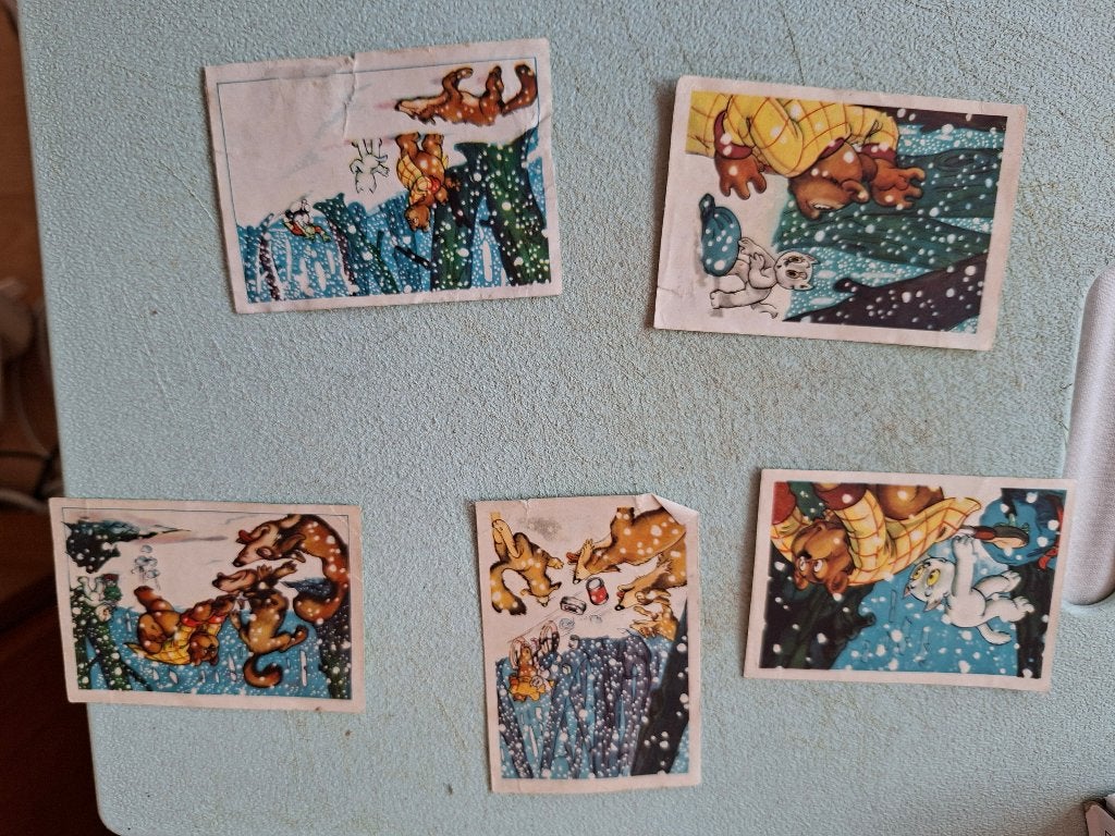 plaatjes Tom Poes album 80, 81, 82, 84 en 85, Ophalen of Verzenden, Olivier B, Bommel en Tom Poes, Gebruikt, Plaatje, Poster of Sticker