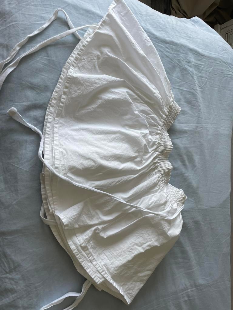Ikea bed rok, Gebruikt, Eenpersoons, Wit, Overige typen
