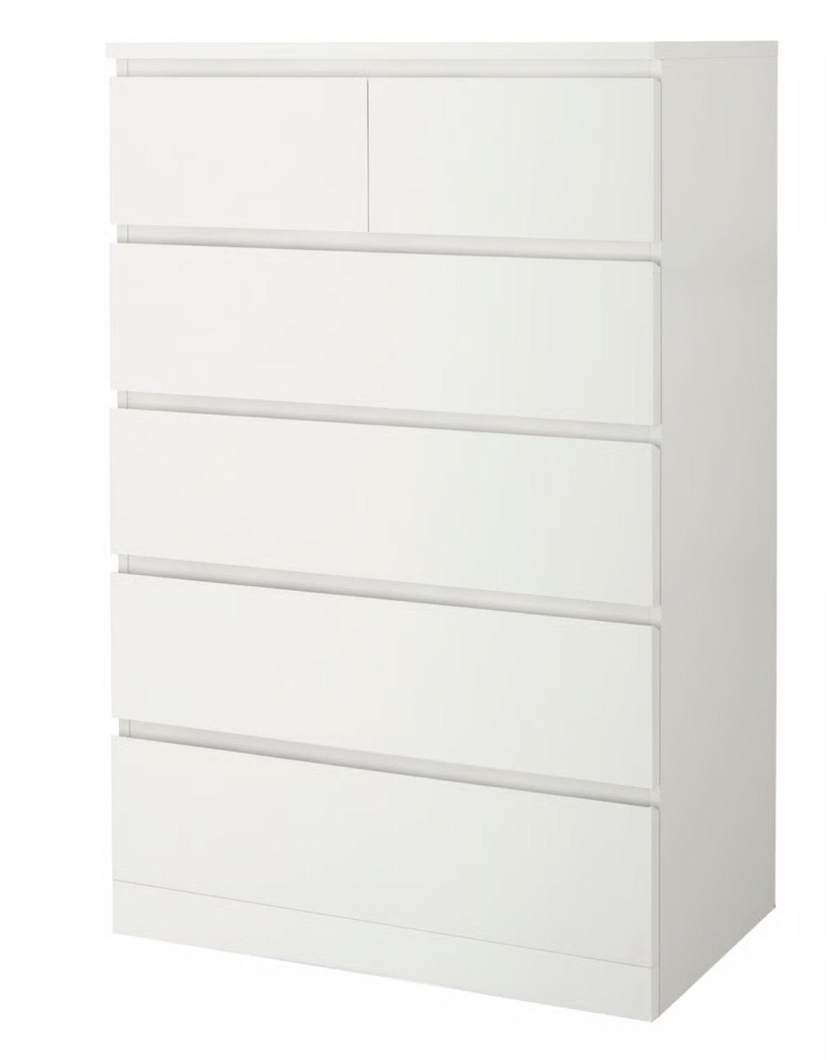 Ikea Malm ladekast, 6 lades, wit, 80x123cm, NIEUW in doos., Huis en Inrichting, Kasten | Ladekasten, Ophalen, 5 laden of meer