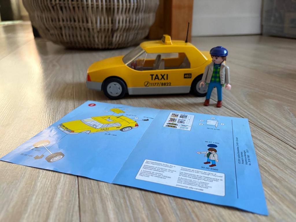 Playmobil Taxi met figuur en instructieboekje, Ophalen of Verzenden, Gebruikt, Jongen of Meisje