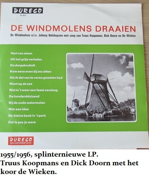 splinternieuwe LP, DE WINDMOLENS DRAAIEN, Koopmans, Doorn, Cd's en Dvd's, Vinyl | Nederlandstalig, Levenslied of Smartlap, 12 inch