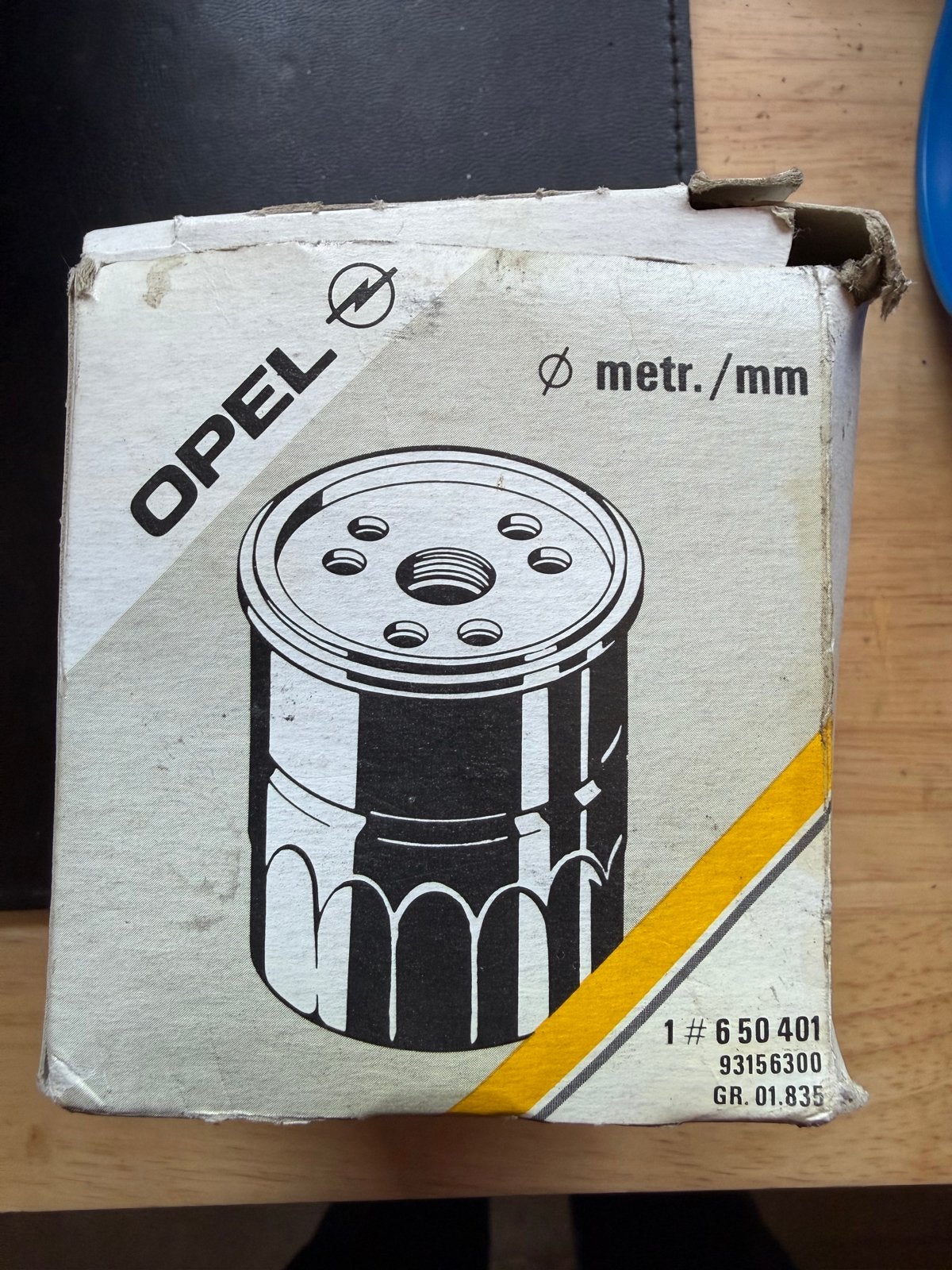 Opel oliefilter 1# 650 401 - Nieuw in doos, Ophalen of Verzenden, Nieuw, Opel