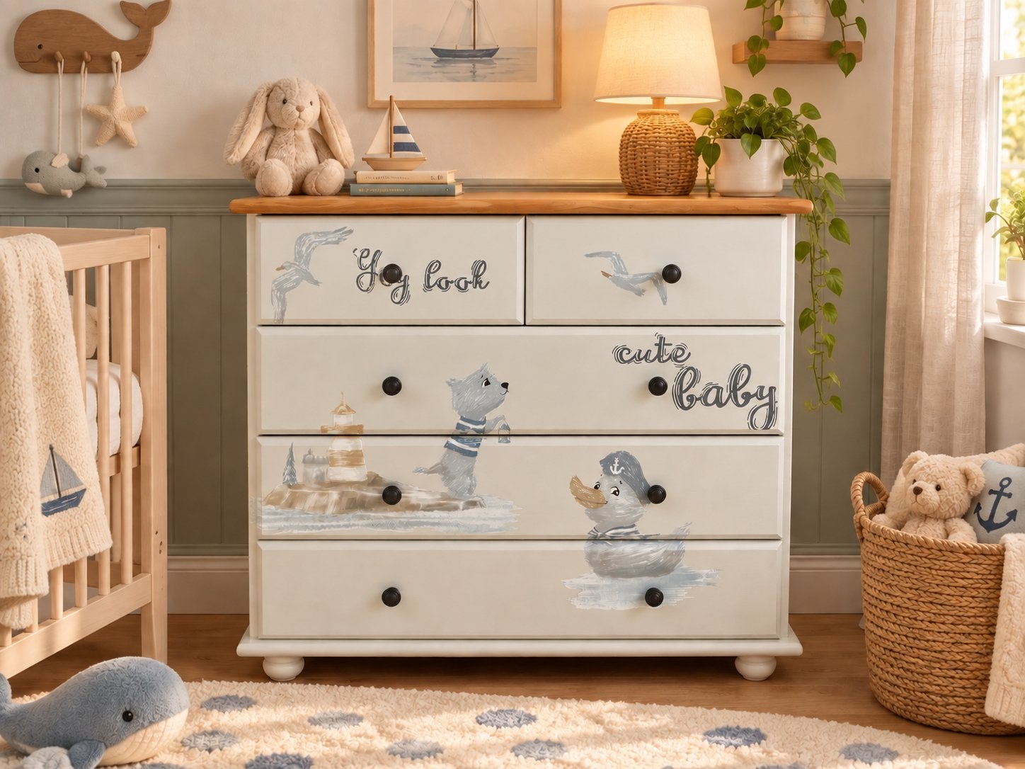 Mooie baby/kinder ladekast, Ophalen, 50 tot 100 cm, Zo goed als nieuw, 3 of 4 laden