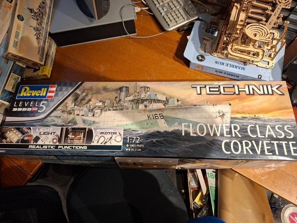 Revell Flower Class Corvette K166 technik 1/72, Ophalen of Verzenden, Nieuw, 1:50 tot 1:200, Revell