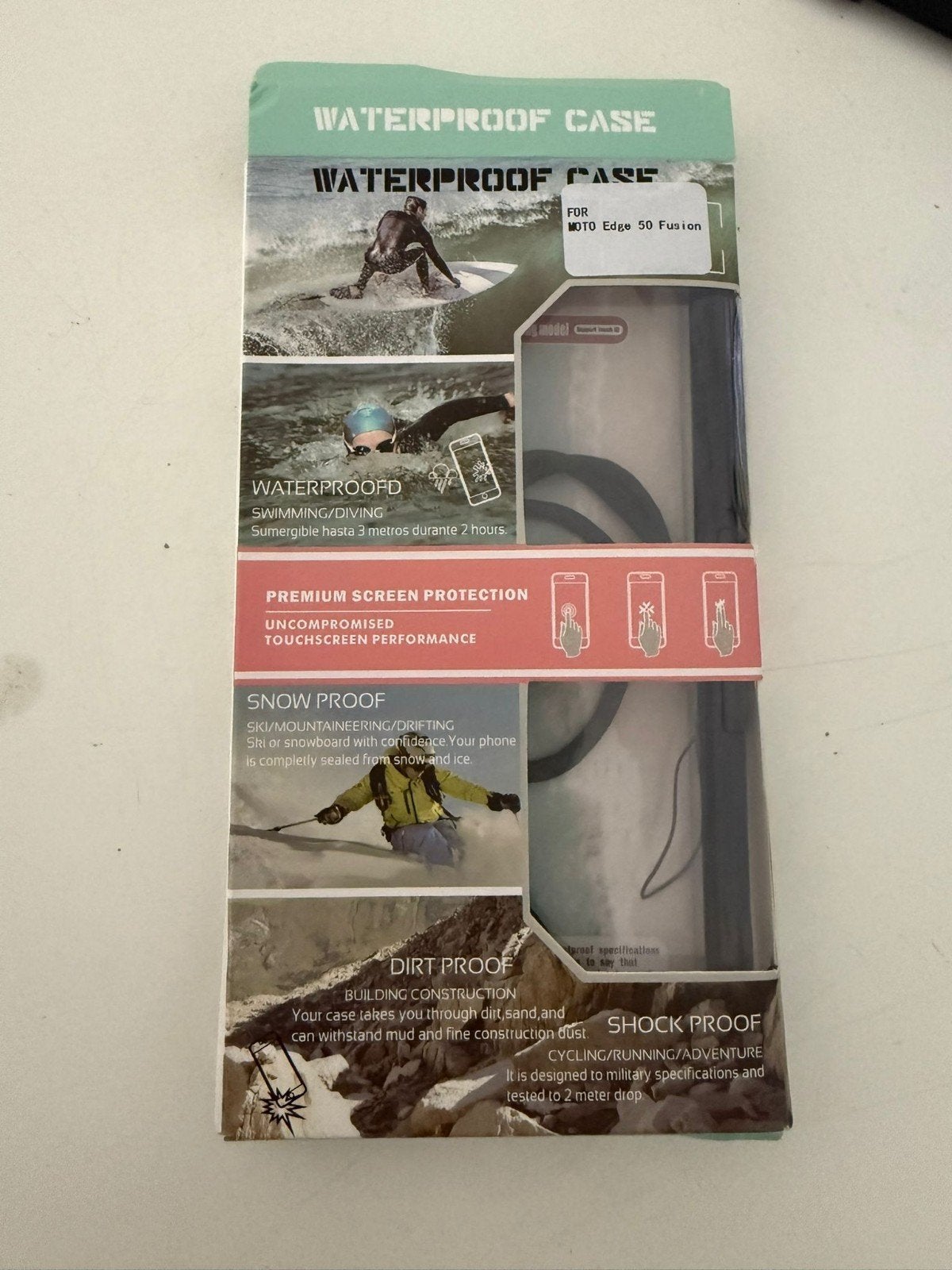 Waterdichte Hoes voor Motorola Edge 50 Fusion, Ophalen of Verzenden, Nieuw, Bescherming