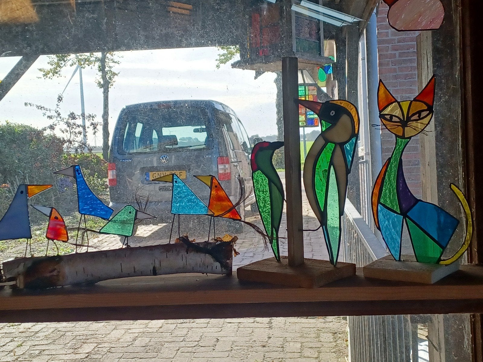 glas in lood/tiffany, Ophalen, Zo goed als nieuw