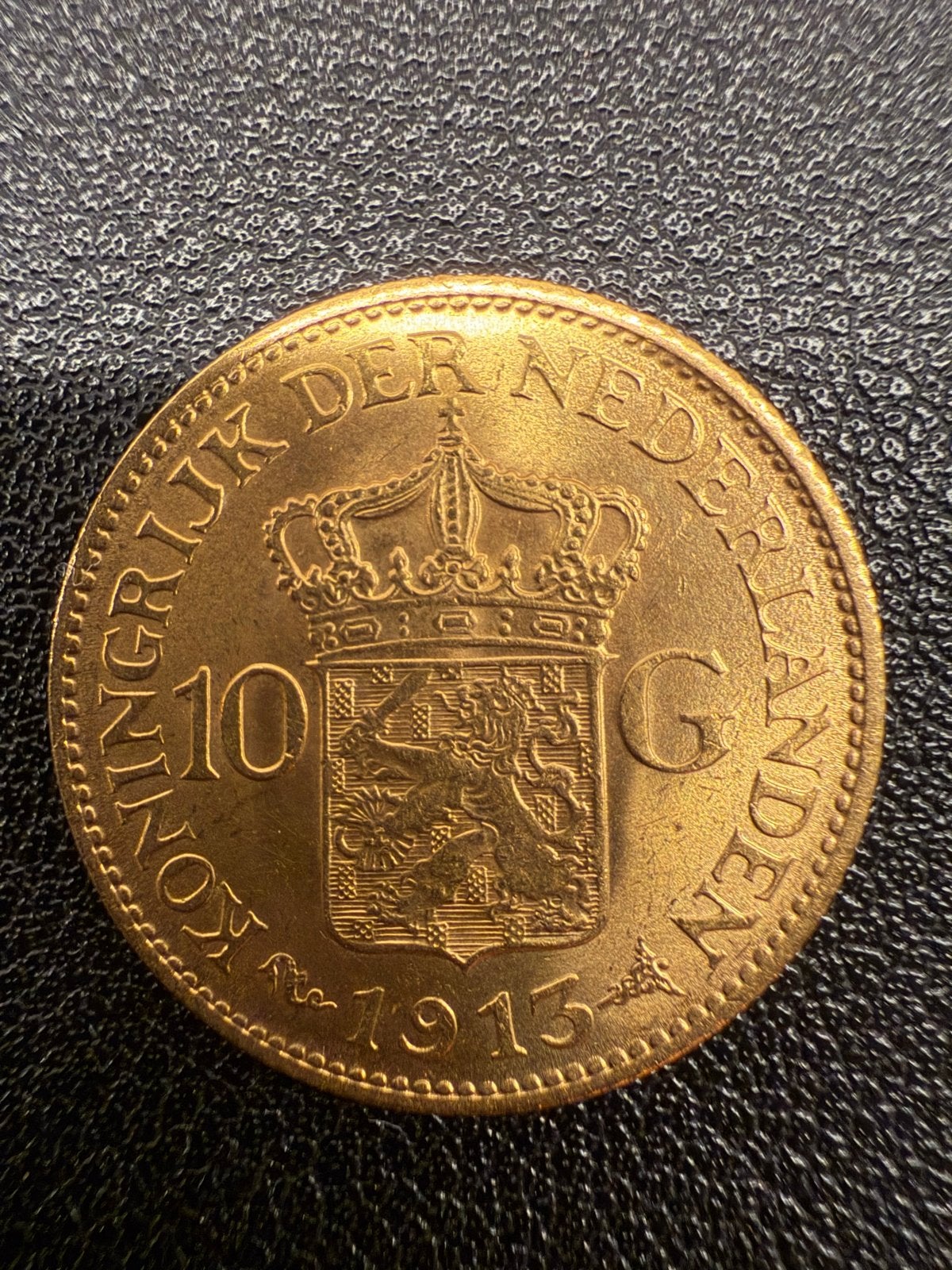 Gouden Tientje Koningin Wilhelmina 1913, Ophalen, Goud, Koningin Wilhelmina, Losse munt