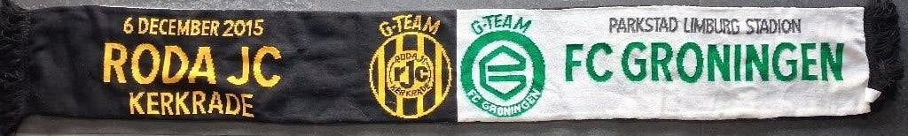 sjaal Roda JC - FC Groningen, Verzamelen, Ophalen, Zo goed als nieuw, Roda JC, Vaantje of Sjaal
