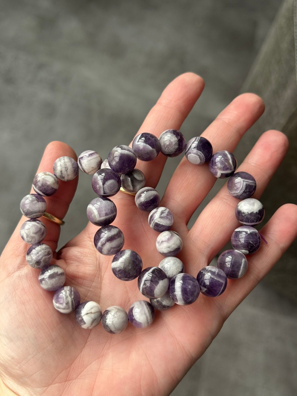 Droom amethist, Sieraden, Tassen en Uiterlijk, Ophalen of Verzenden, Zo goed als nieuw, Paars