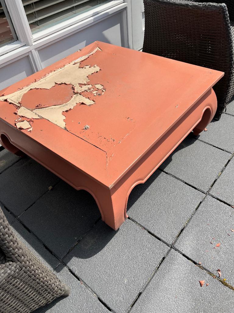 Salon tafel, Huis en Inrichting, Tafels | Salontafels, Ophalen, Gebruikt, 50 tot 100 cm, 50 tot 100 cm