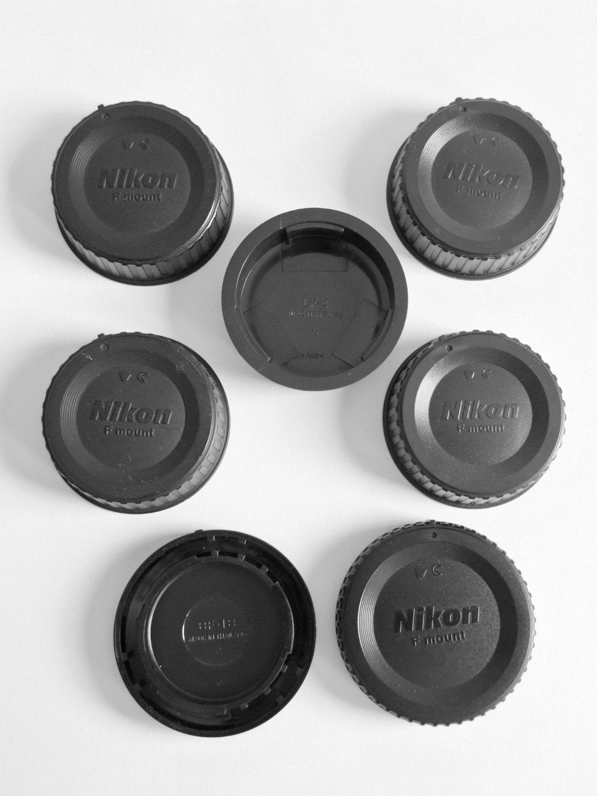 2x Nikon BF-1B cameradop en 5x Nikon LF-4 lensdop (nieuw), Overige merken, Overige typen, Nieuw, Ophalen of Verzenden