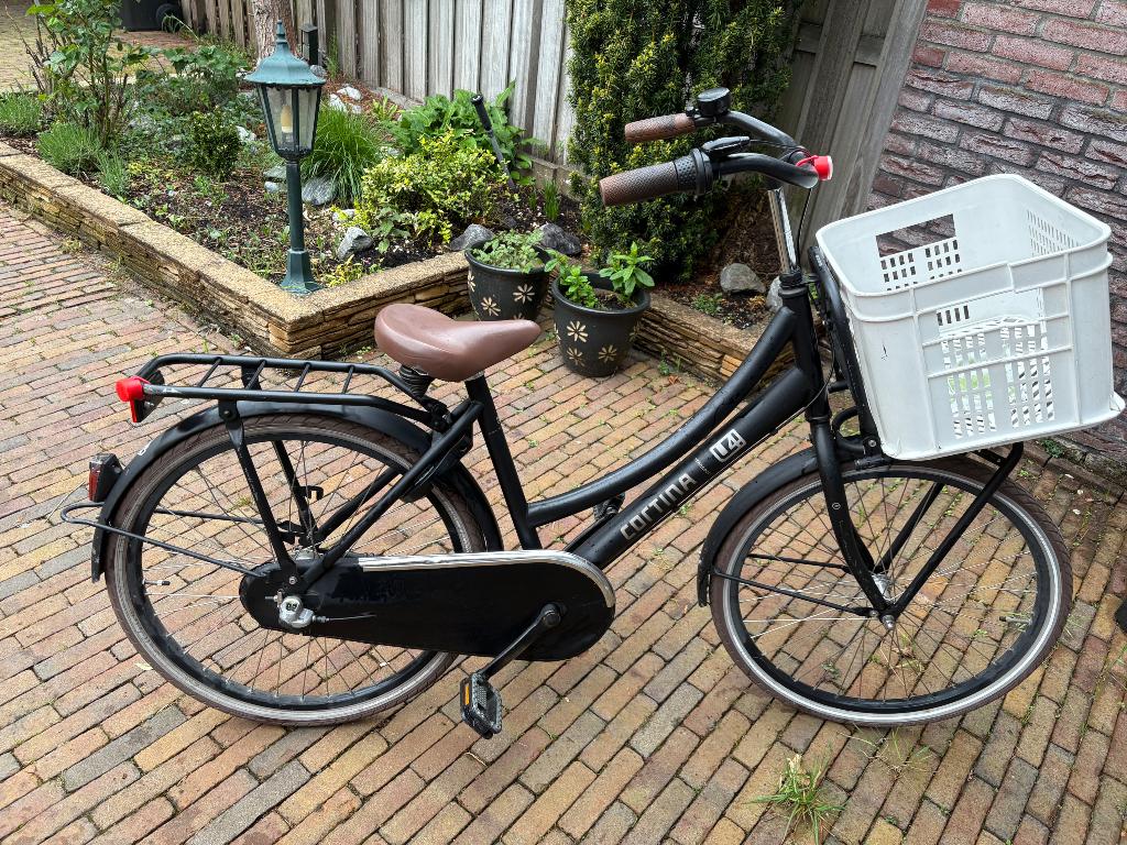 Cortina U4 transportfiets 24 inch, Fietsen en Brommers, Fietsen | Dames | Damesfietsen, Terugtraprem, Versnellingen, Zo goed als nieuw