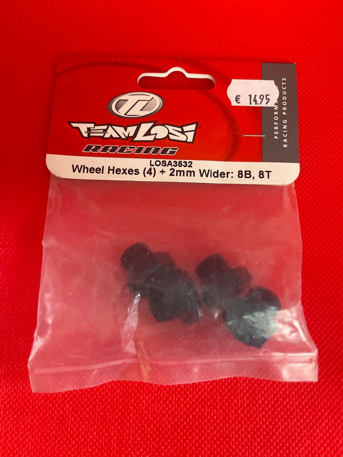 Team Losi Racing wielhexen +2mm breder 8B, 8T LOSA3532, Hobby en Vrije tijd, Ophalen of Verzenden, Nieuw, Schaal 1:8, Onderdeel