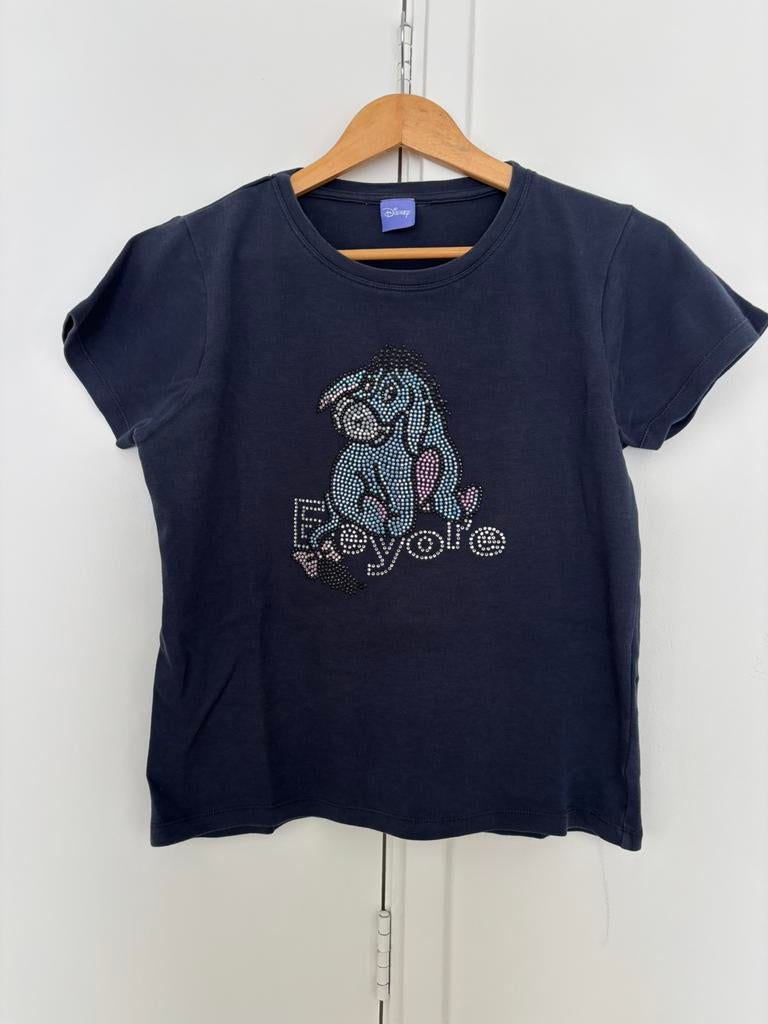 Disney Eeyore T-shirt met studs – maat 16 – zeer goede staat, Kleding | Dames, Maat 42/44 (L), Korte mouw, Gedragen, Verzenden