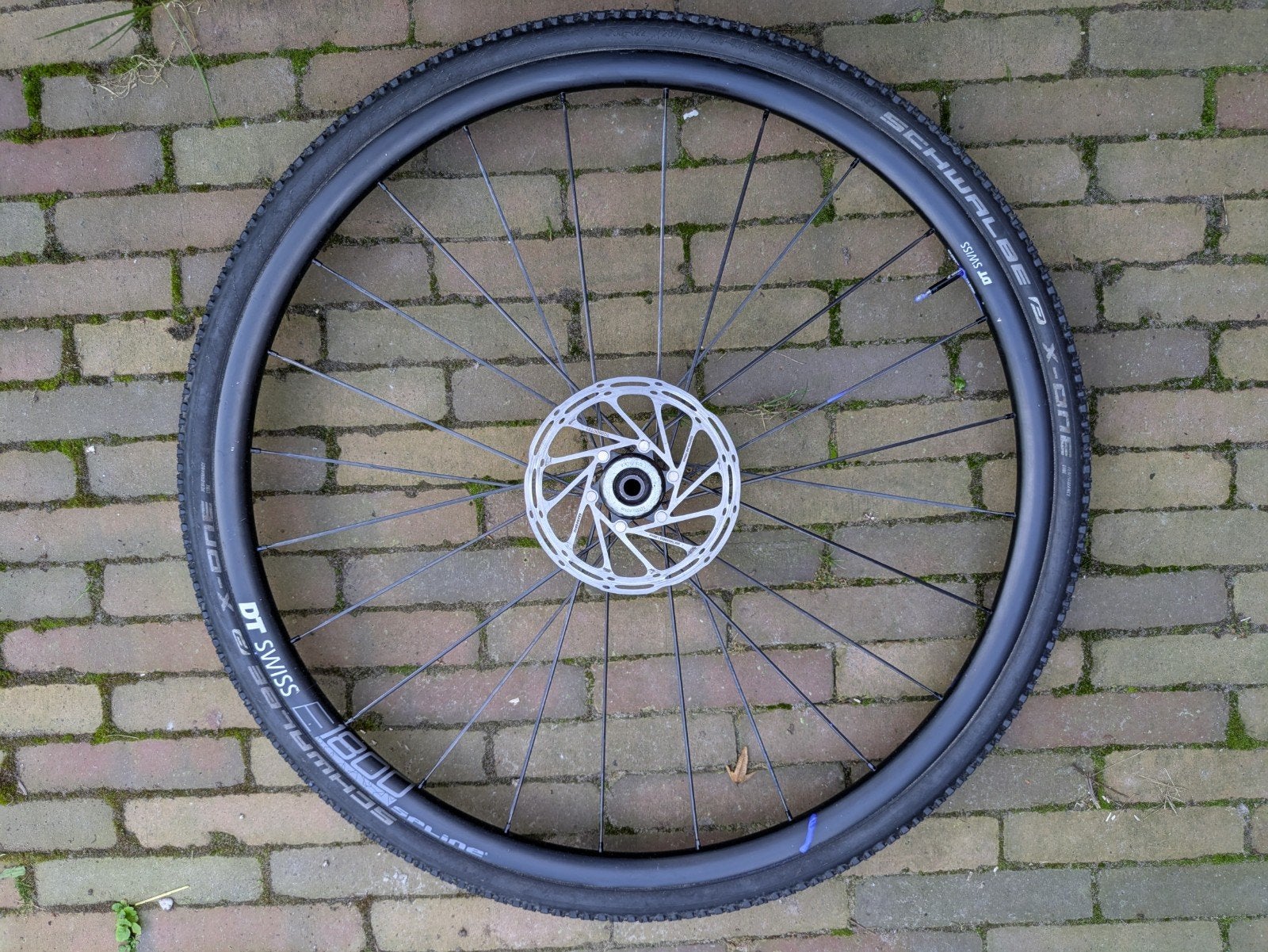 DT Swiss E 1800 Spline 23 Wielset met Schwalbe X-One banden, Wiel, Gebruikt, DT Swiss, Gravelbike