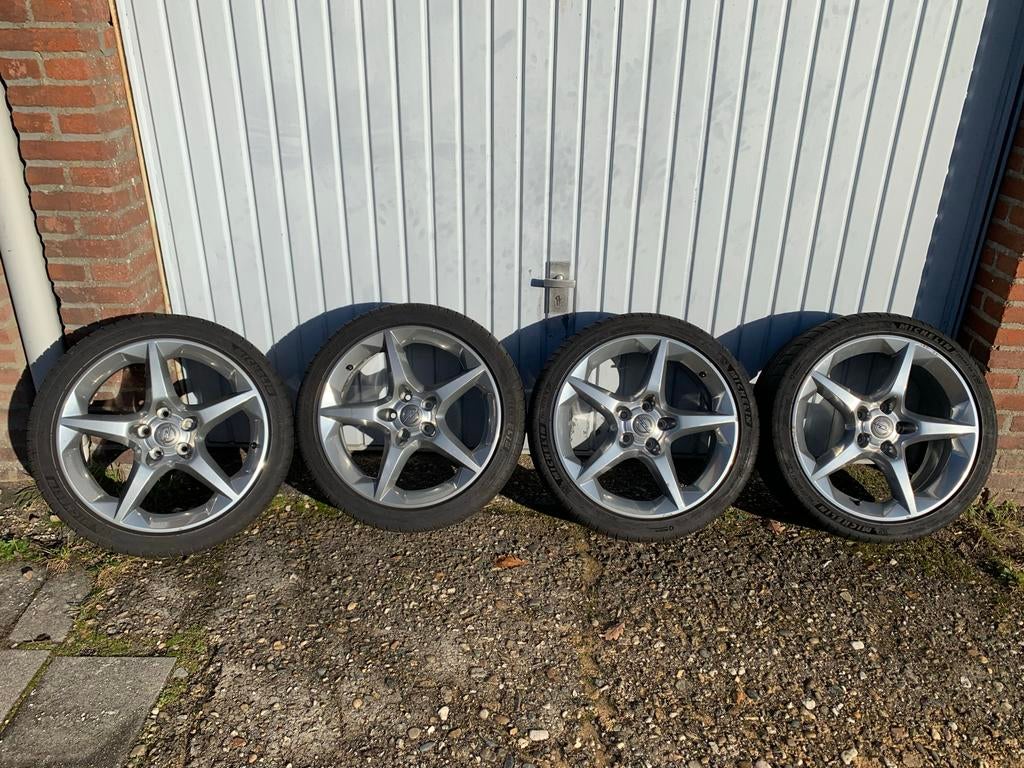 Set van 4 Opel velgen met Michelin Pilot Sport banden, Auto-onderdelen, Banden en Velgen, Ophalen, 18 inch, Banden en Velgen, Personenwagen