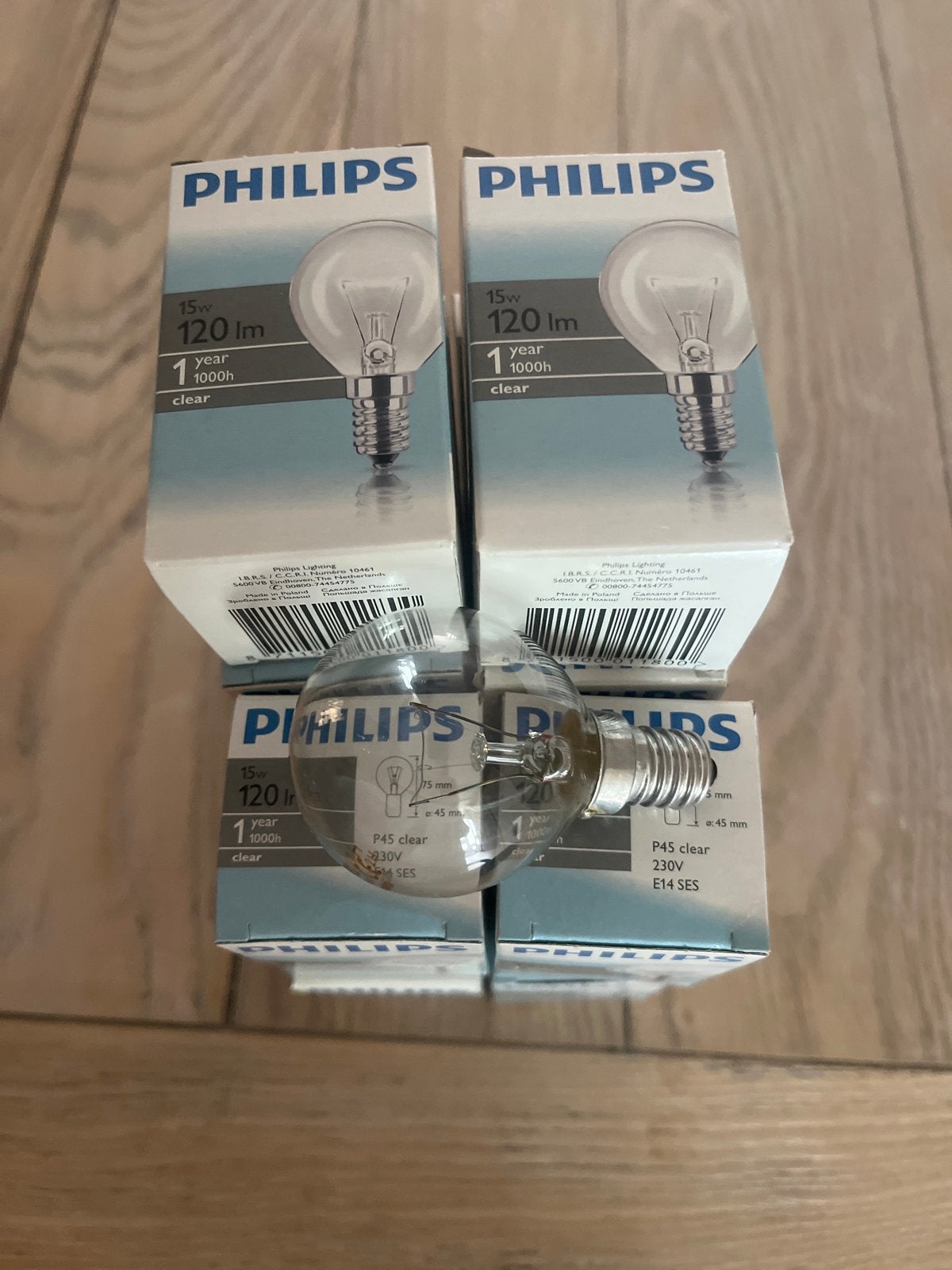 15 stuks Philips Gloeilampen E14 15W 120lm, Philips, Gloeilamp, E14 (klein), Nieuw