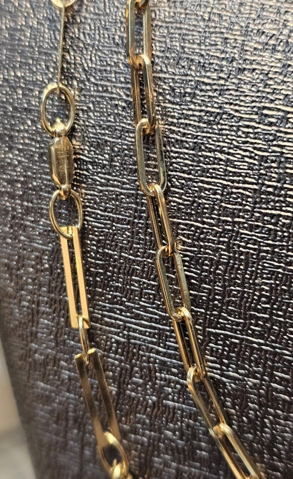 Mooie paperclip 14k gouden ketting, Ophalen of Verzenden, Nieuw, Goud, Goud