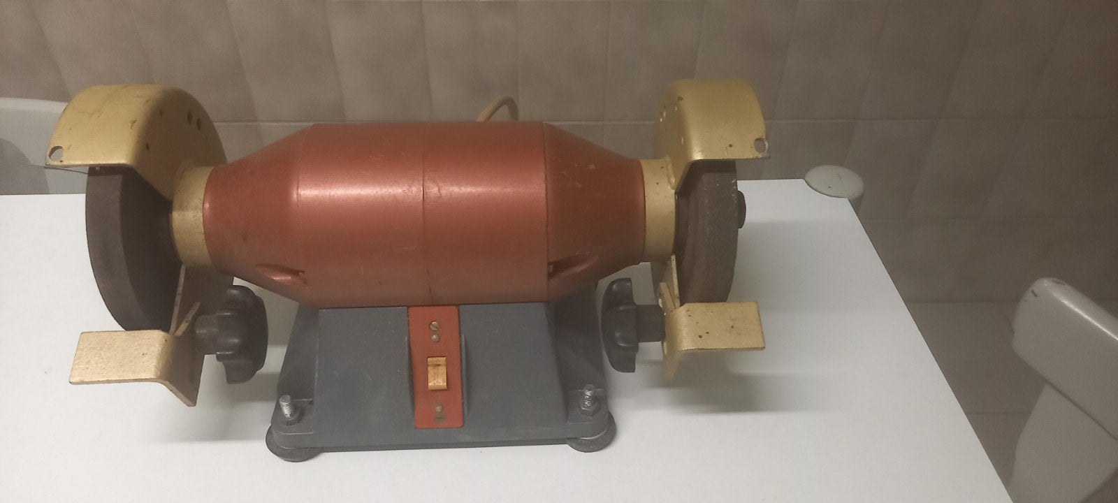 bank slijpmachine, Ophalen of Verzenden, Minder dan 700 watt, Werkbankslijpmachine