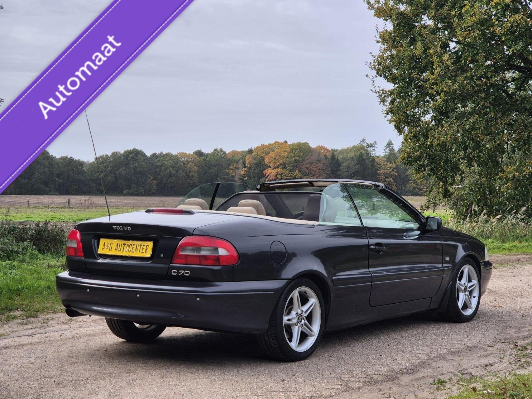 Volvo C70 Cabrio 2.4 T Prestige/1e Eig/Airco/193PK/Leer/17'', Auto's, Dealer onderhouden, C70, Gebruikt, 4 stoelen