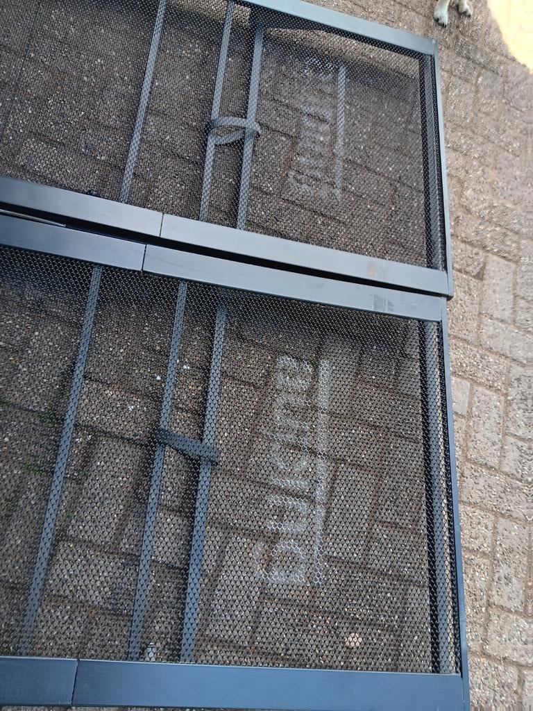 2x Auping 90x220 spiraalbodem handmatig verstelbaar 90x220, 90 cm, Eenpersoons, Ophalen of Verzenden, Metaal