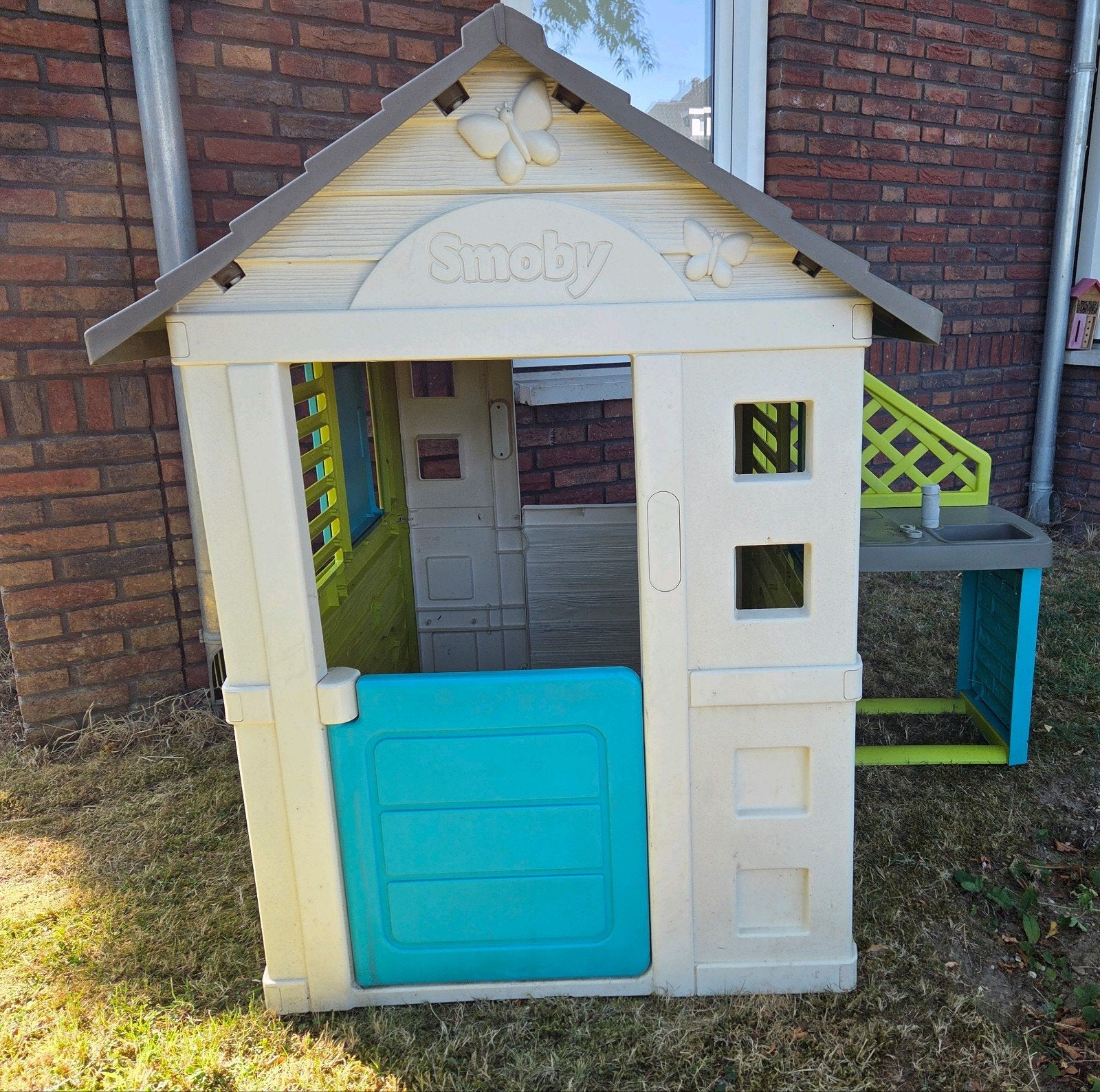 Smoby Speelhuisje met keuken, Kinderen en Baby's, Speelgoed | Buiten | Speelhuisjes, Ophalen, Gebruikt, Kunststof
