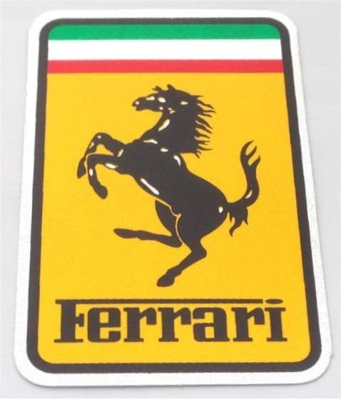 Ferrari metallic sticker #4, Verzenden