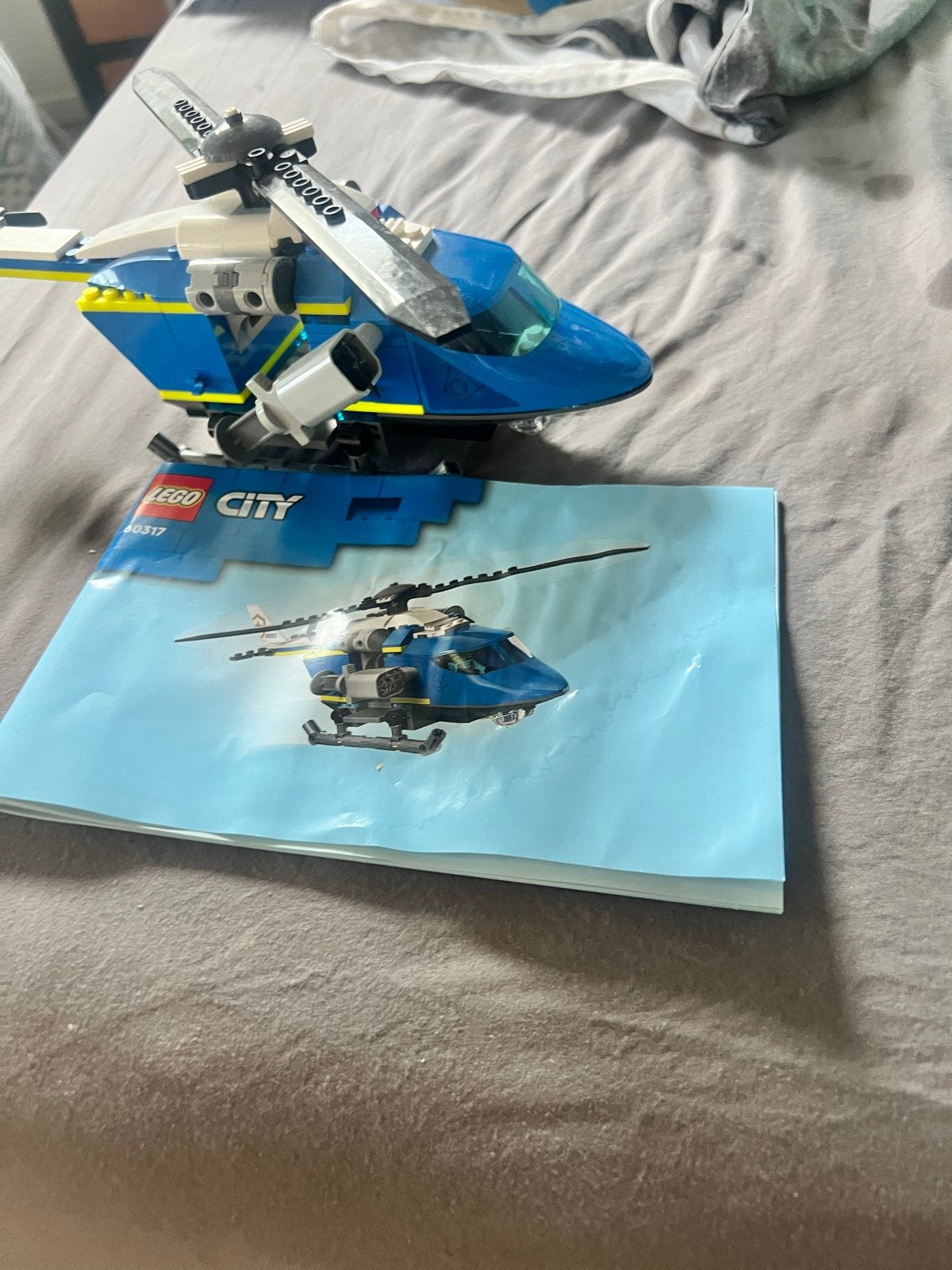 LEGO City Helikopter 60317 - Zonder doos, Ophalen of Verzenden, Gebruikt