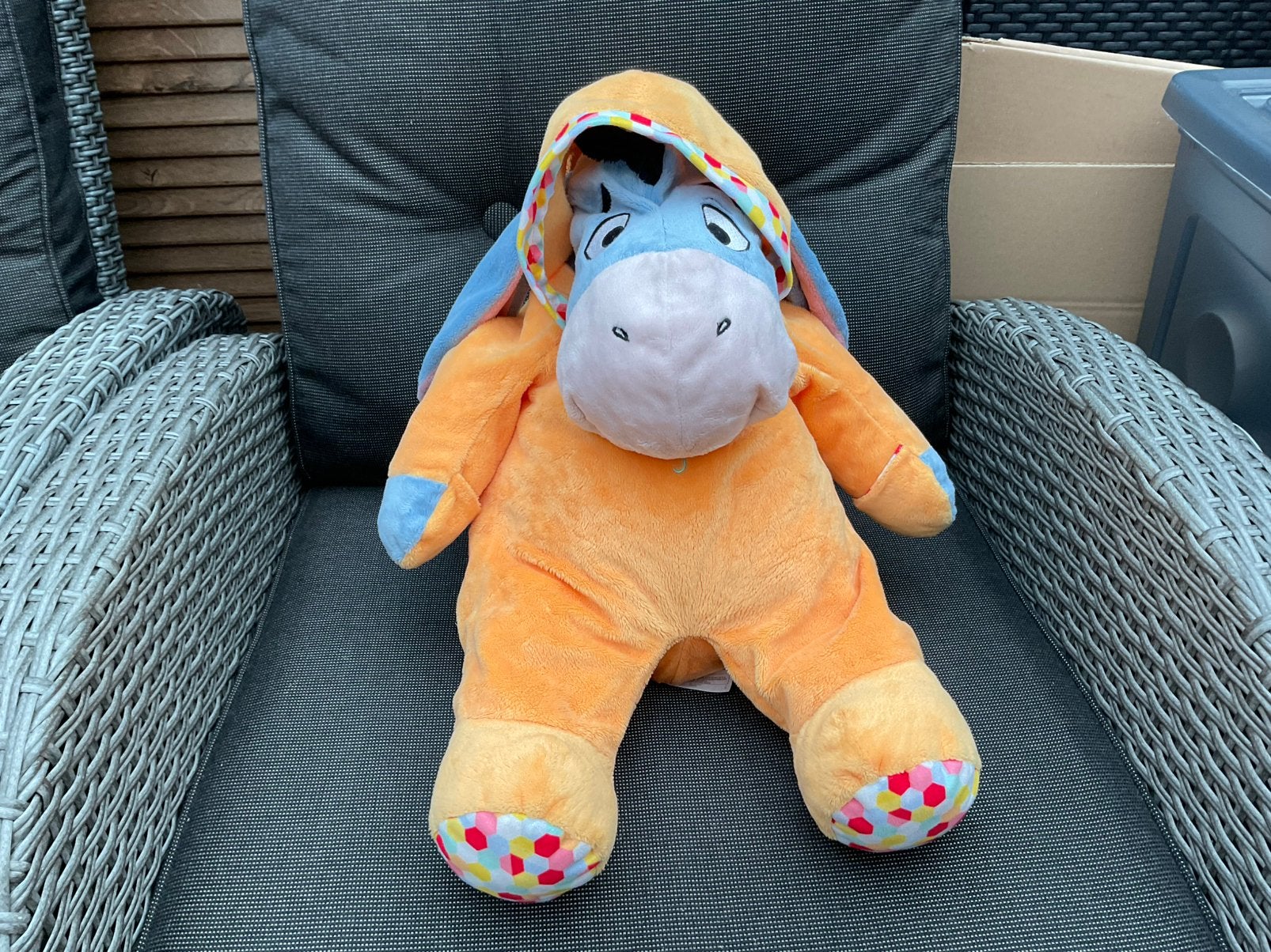 Nieuwe grote Disney Ieoor Eeyore oranje pyjama onesie 50 cm, Ophalen, Winnie de Poeh of vrienden, Nieuw, Knuffel