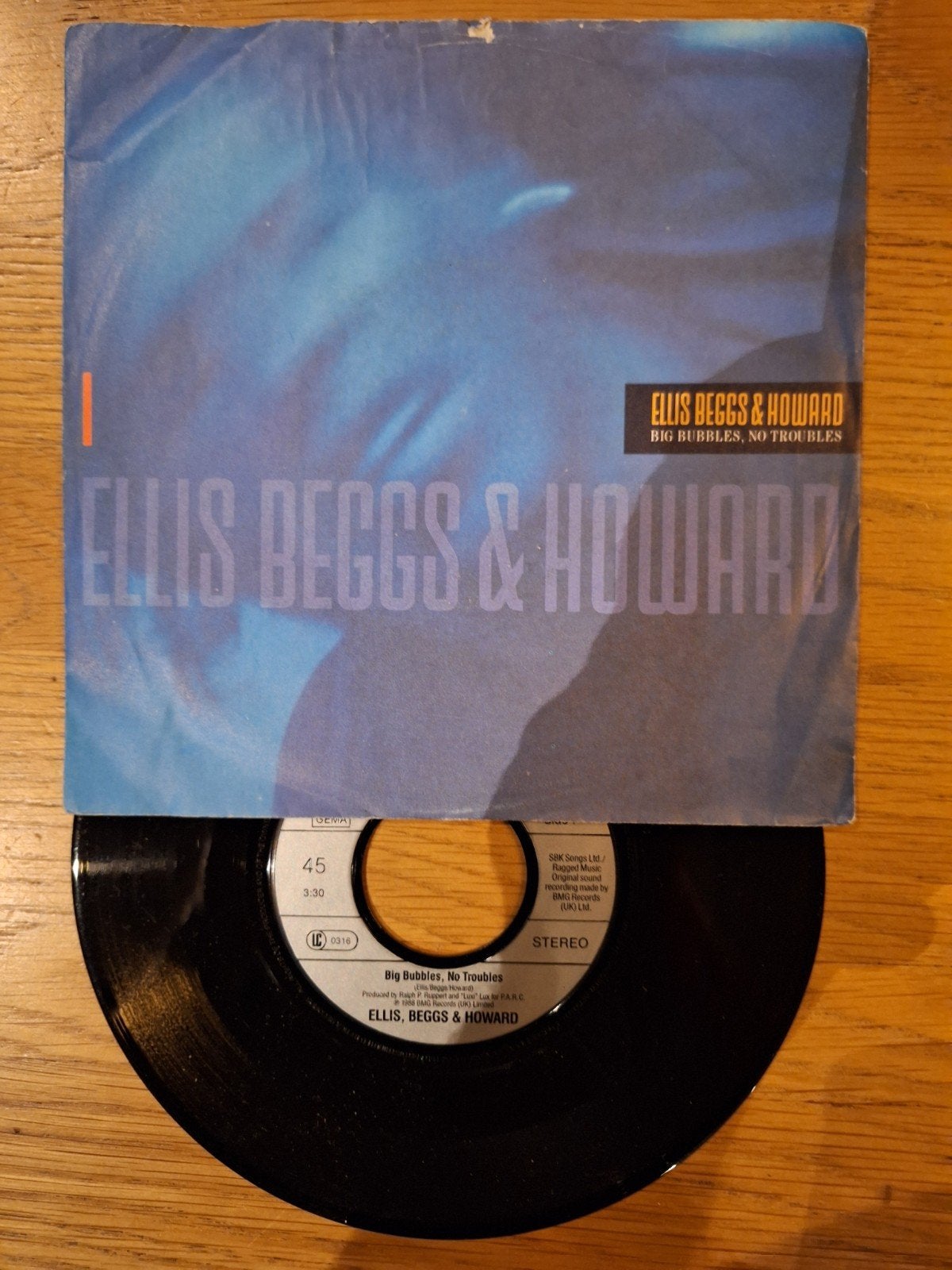 Ellis Beggs & Howard - Big Bubbles, No Troubles 45 toeren, Ophalen of Verzenden, Gebruikt