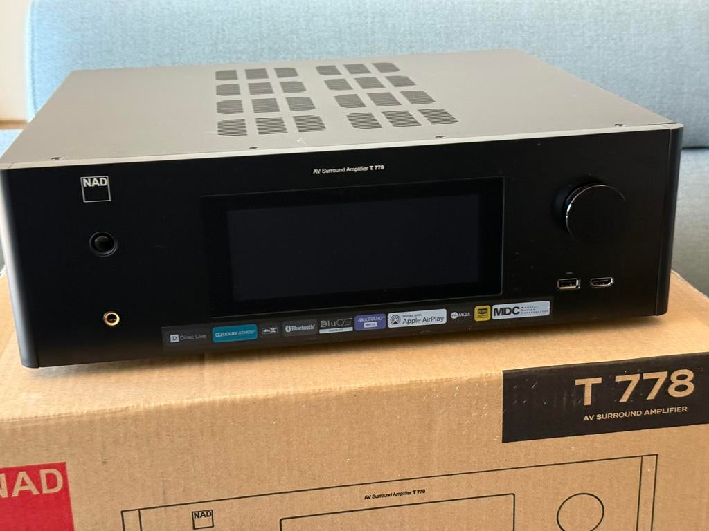 NAD T778 AV Receiver (zgan), Ophalen of Verzenden, Zo goed als nieuw, 120 watt of meer, Overige merken