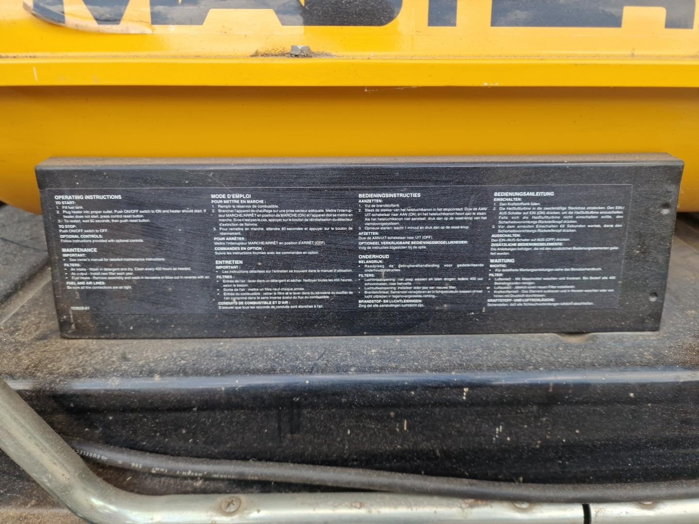 Master B150CEB Diesel Heteluchtkanon 44 kW – Professionele B, Overige typen, Ophalen of Verzenden, Zo goed als nieuw, 60 tot 150 cm