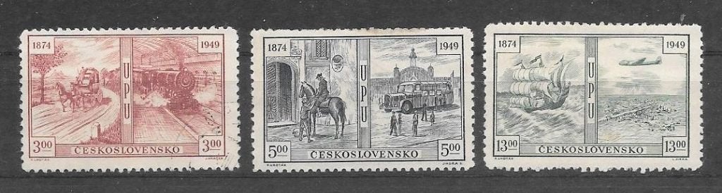 Tsjechoslowakije 1949  UPU - Post, Verzenden, Overige landen