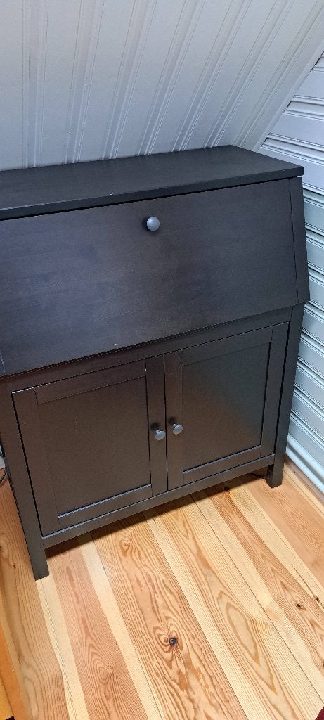 secretaire massief greenen, Huis en Inrichting, Kasten | Secretaires, Ophalen, Zo goed als nieuw, Modern