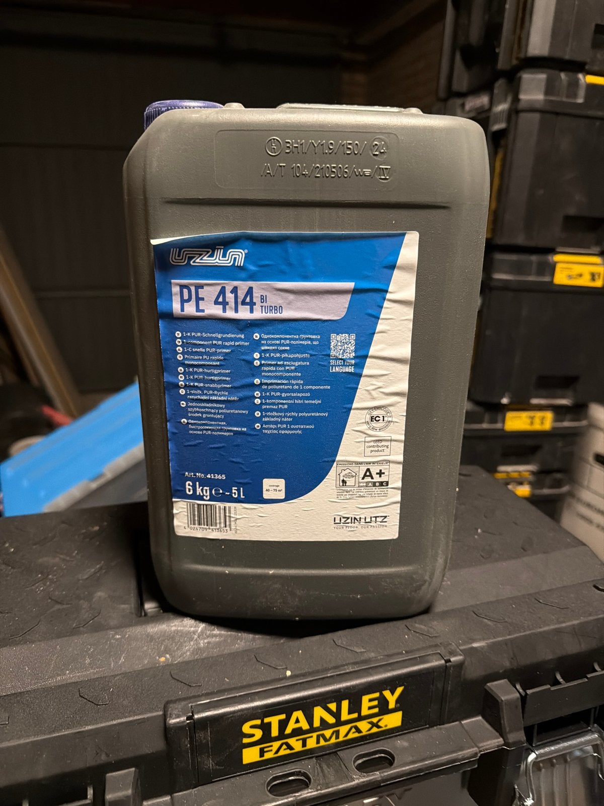 Uzin PE 414 BI Turbo - 5 liter in jerrycan, 5 tot 10 liter, Ophalen, Gebruikt