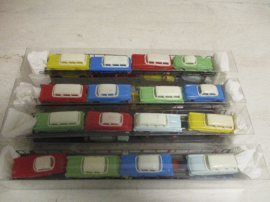 Fleischmann Auto transporters met Originele Hammer Autos 2x, Hobby en Vrije tijd, Gelijkstroom, Fleischmann, Wagon, Ophalen of Verzenden