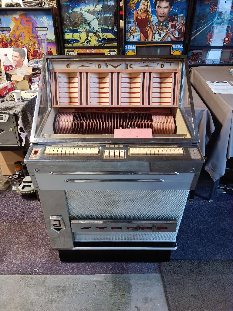 Jupiter 104 Stereo (1960) Jukebox, Verzamelen, Automaten | Jukeboxen, Gebruikt, Seeburg, 1950 tot 1960, Ophalen