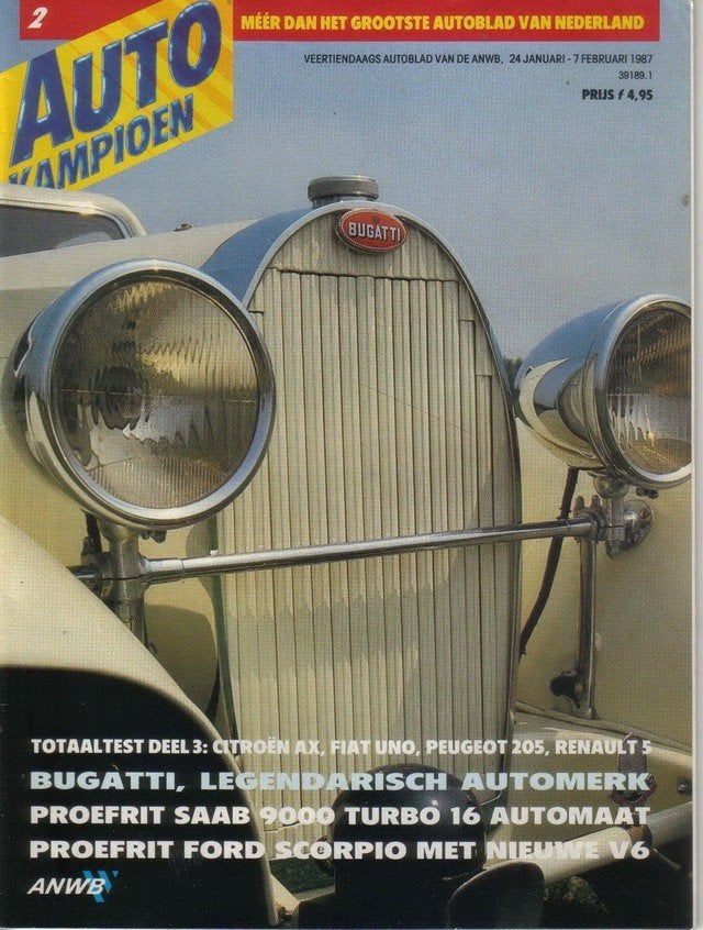 Autokampioen 2 1987 : Ford Scorpio - Saab 9000 Turbo 16, Ophalen of Verzenden, Gelezen, Algemeen