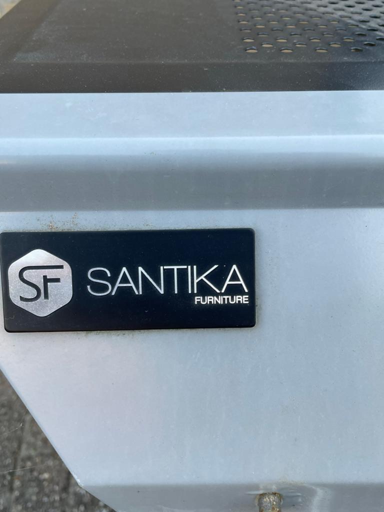 Santika Gasbarbecue met 3 branders en zijbrander, Ophalen of Verzenden, Gebruikt