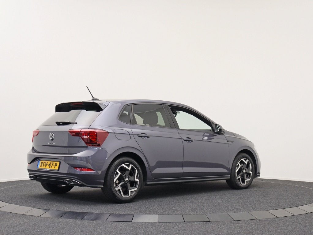 Volkswagen Polo 1.0 TSI R-Line | 115 PK | Private Lease 489,, Auto's, Volkswagen, Stof, Gebruikt, Zwart, Bedrijf