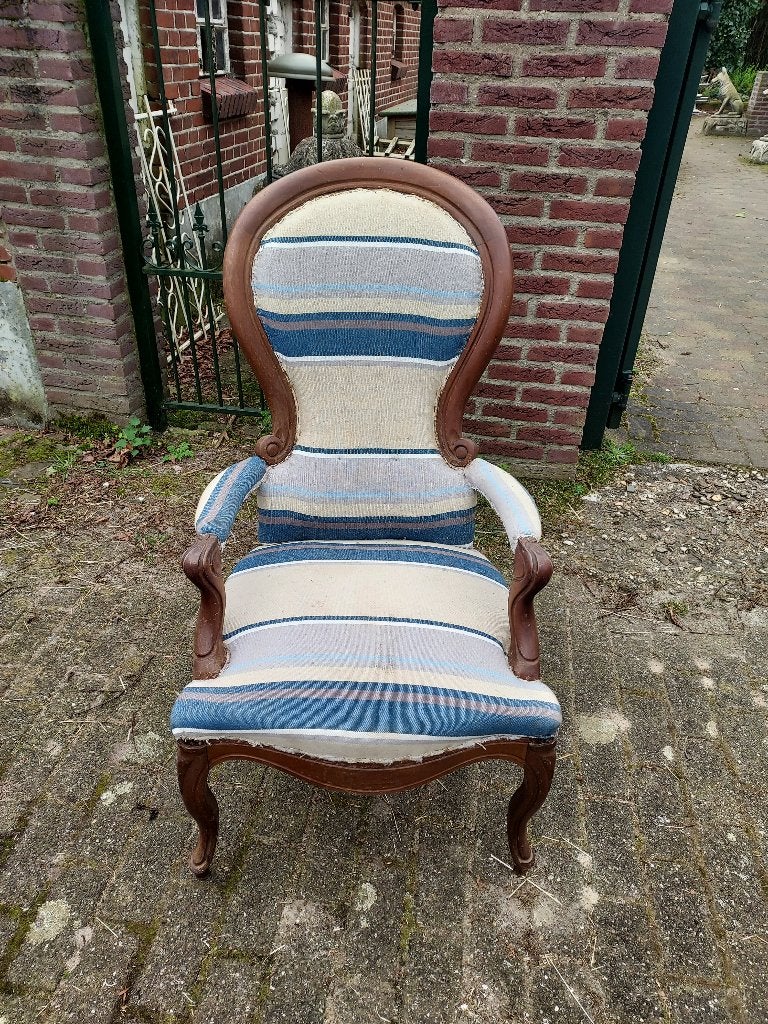 Biedermeier mahonie voltaire, project/opknapper., Antiek en Kunst, Ophalen
