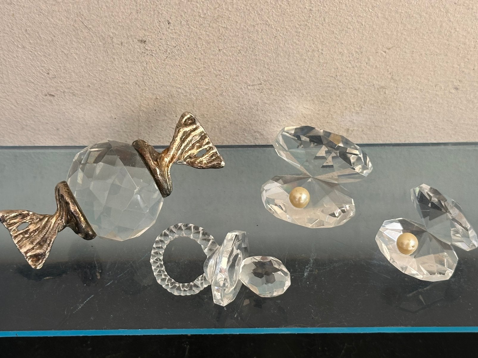 Glas kristal beeldjes 1 koop, Ophalen of Verzenden, Gebruikt