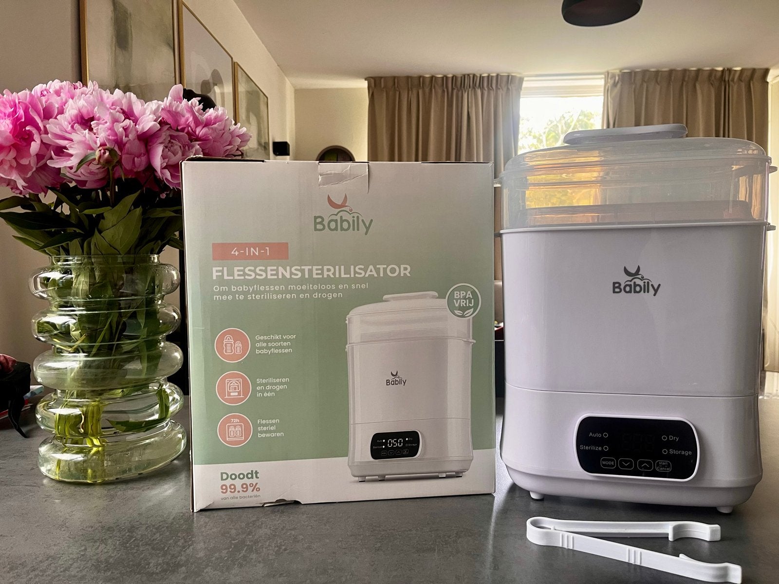 Babily 4-in-1 Flessensterilisator en Droger, Ophalen of Verzenden, Zo goed als nieuw, Sterilisator