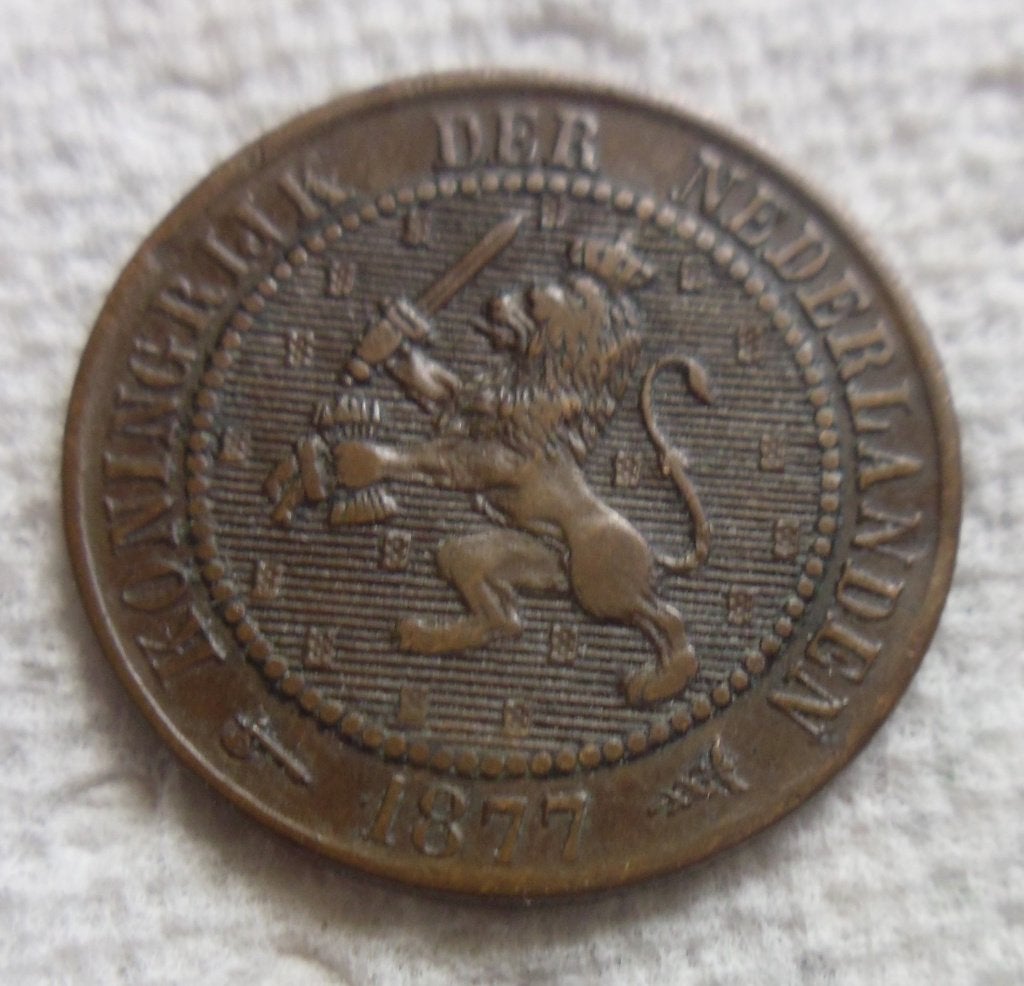 Nederland 2,5 cent 1877., Verzenden, Koning Willem III, Overige waardes, Losse munt
