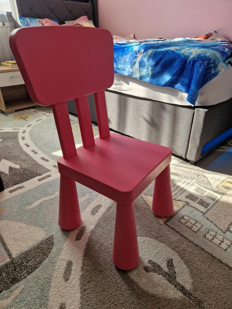 IKEA Mammut kinderstoelen roze en blauw, Ophalen of Verzenden