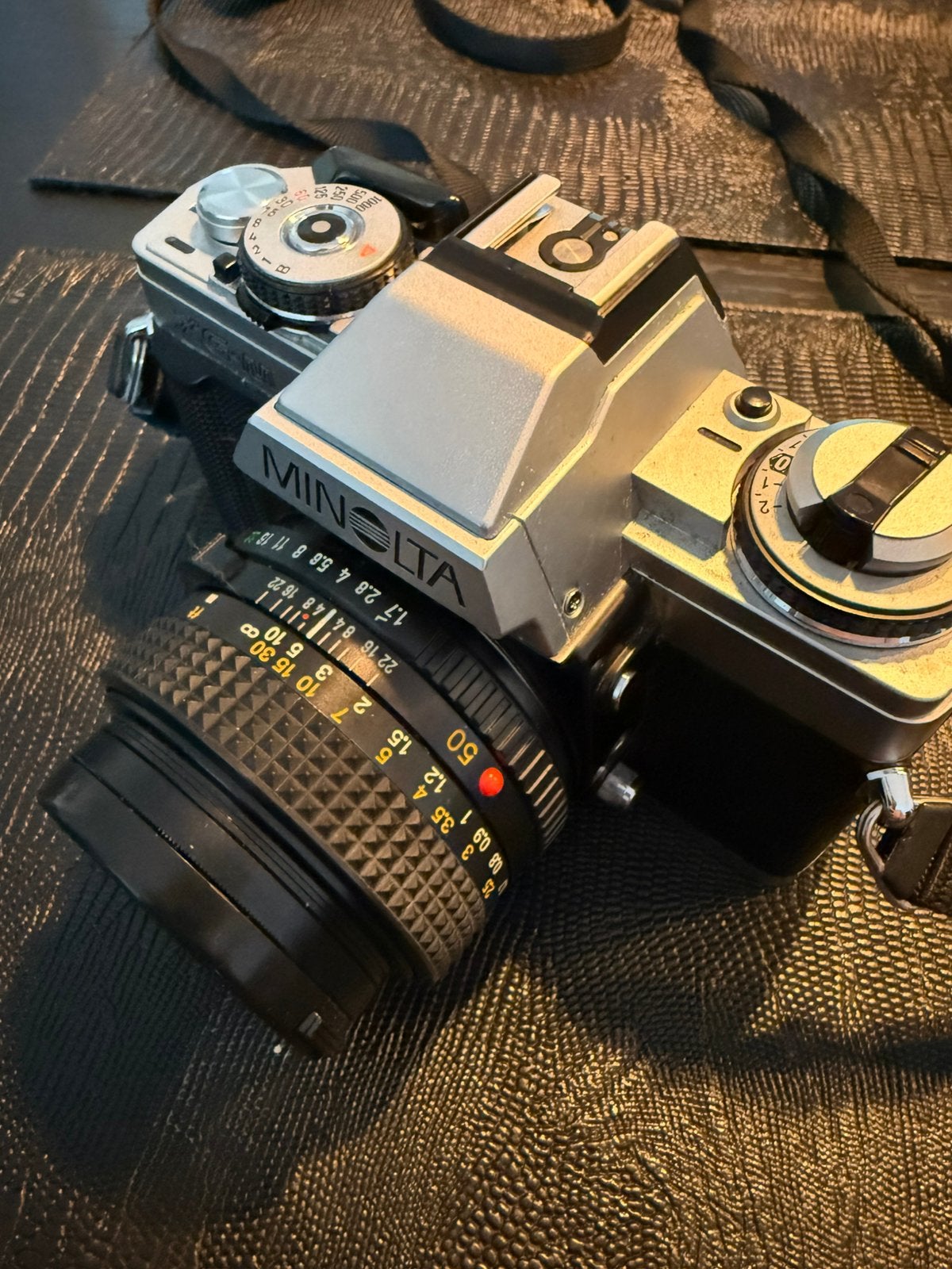 Minolta XG-M analoge spiegelreflexcamera – vintage, Ophalen, Zo goed als nieuw, Spiegelreflex, Minolta
