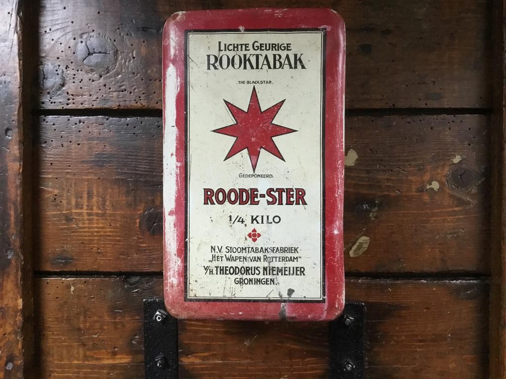 Roode-Ster tabak., Ophalen of Verzenden, Gebruikt, Tabaksdoos of Verpakking