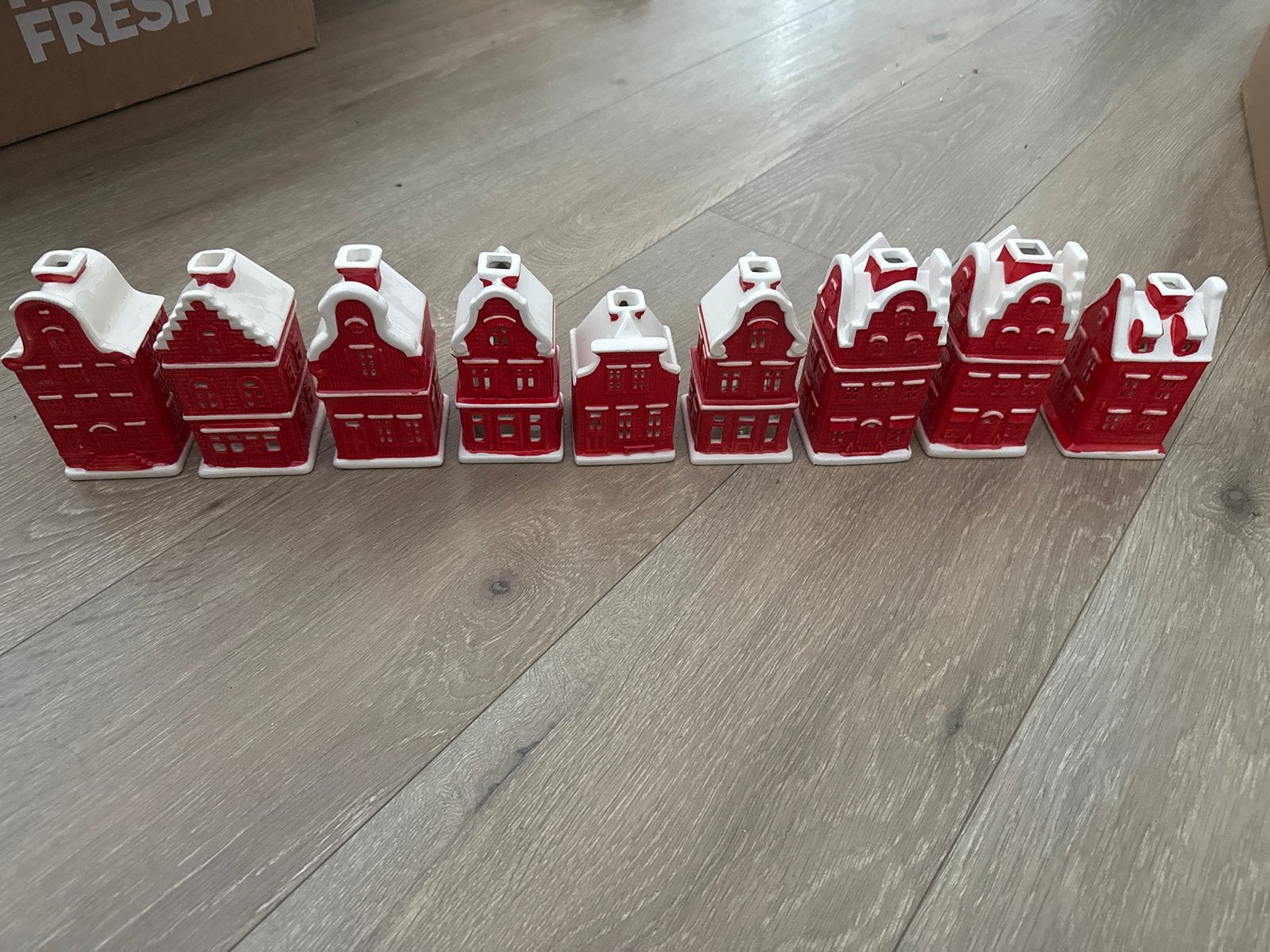 Nationale Postcode Loterij Huisjes - Keramiek, Meerkleurig, Overige stijlen, Ophalen of Verzenden, Zo goed als nieuw