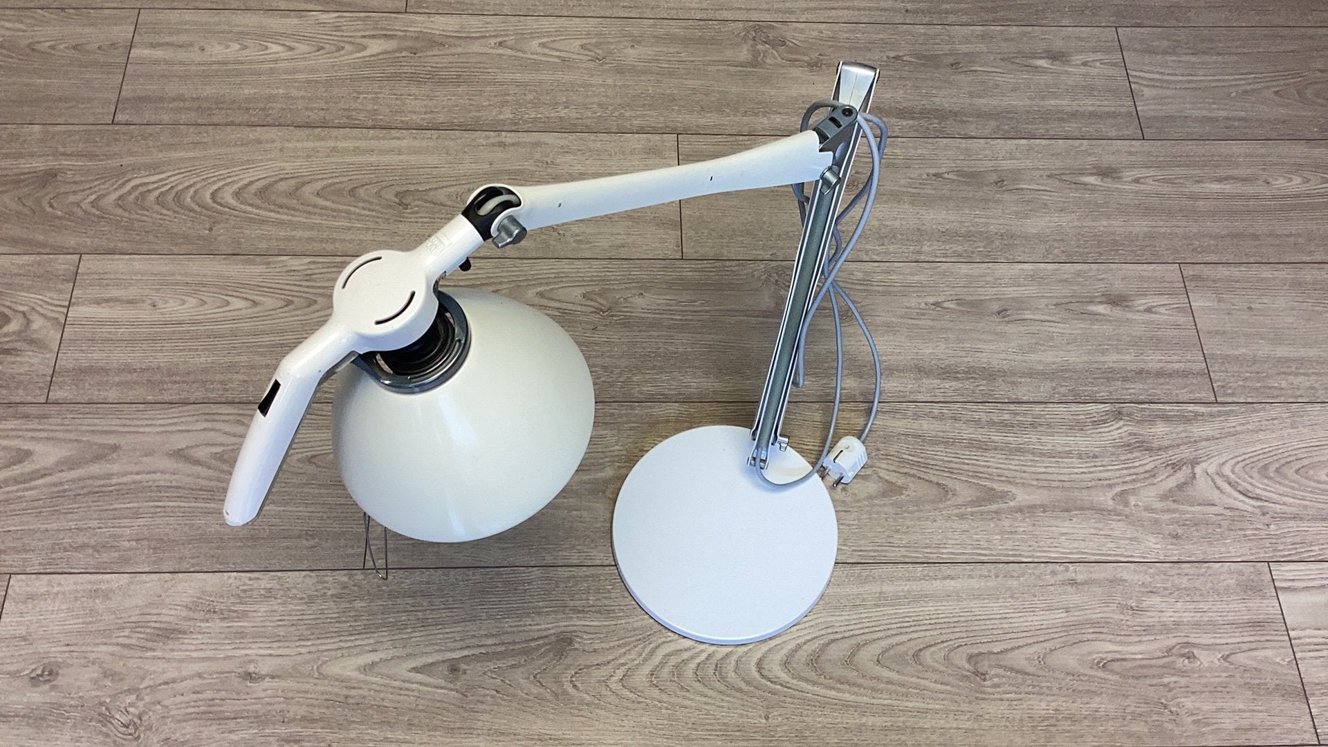 Design burolamp 'De Skeleton' - Wit, Ophalen of Verzenden, Gebruikt